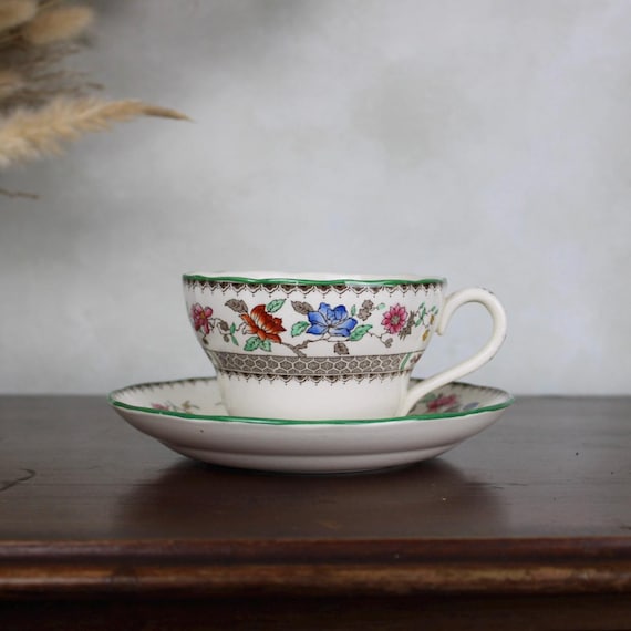 Copeland Spode Chinese Rose Large Teacup Vintage Classic Floral