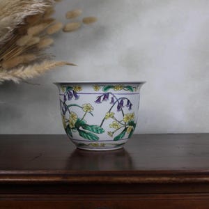 Linturn Trading Vintage Floral Plant Pot | Planters Vintage Ceramic Pot | Perfect Housewarming Gift | Gardener Plant Lover Gift