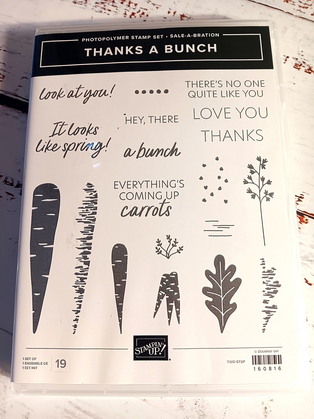 STAMPIN' UP RETIRED Thanks a Bunch Stamp Set - Etsy