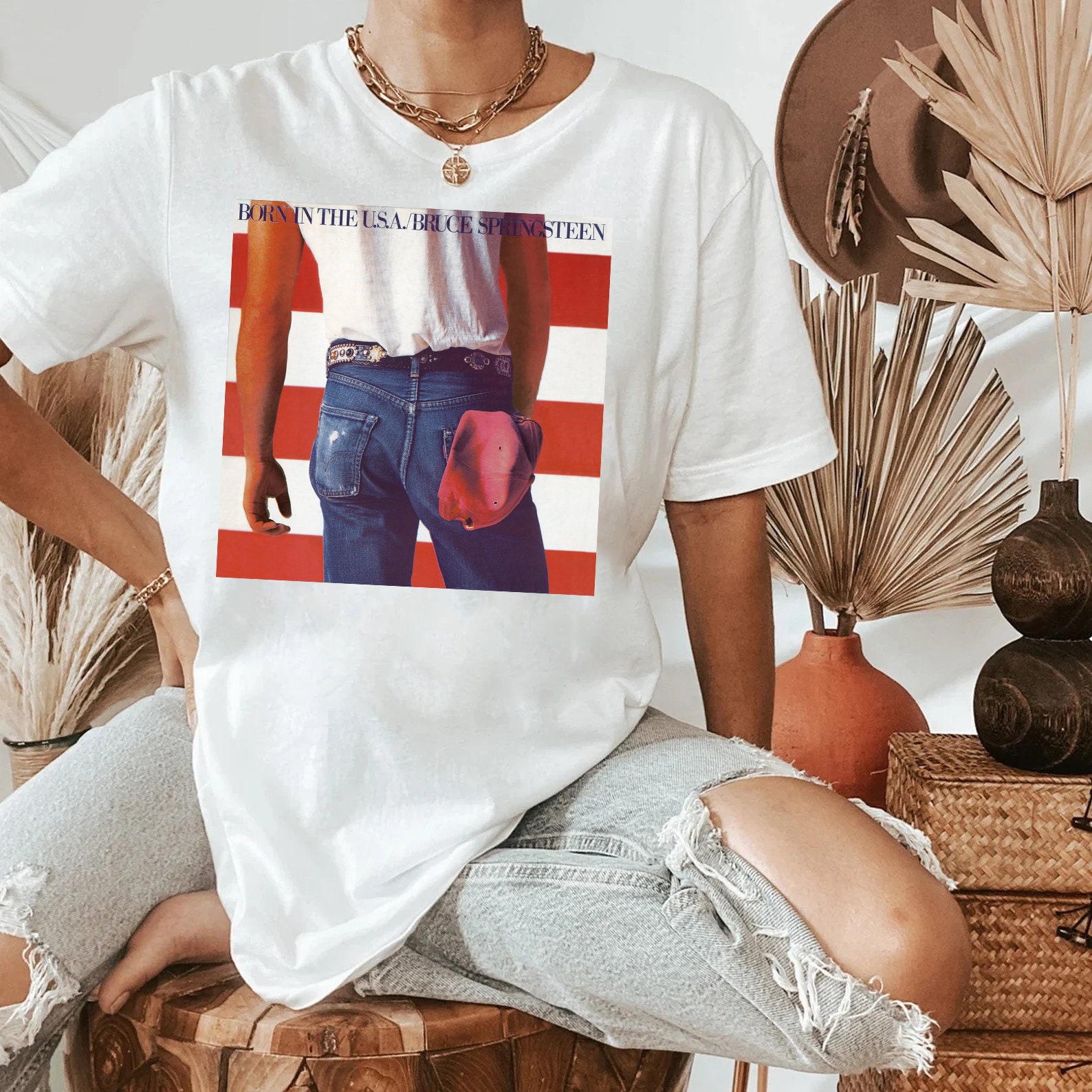 Discover Bruce Springsteen Born In The U.S.A. T-shirt