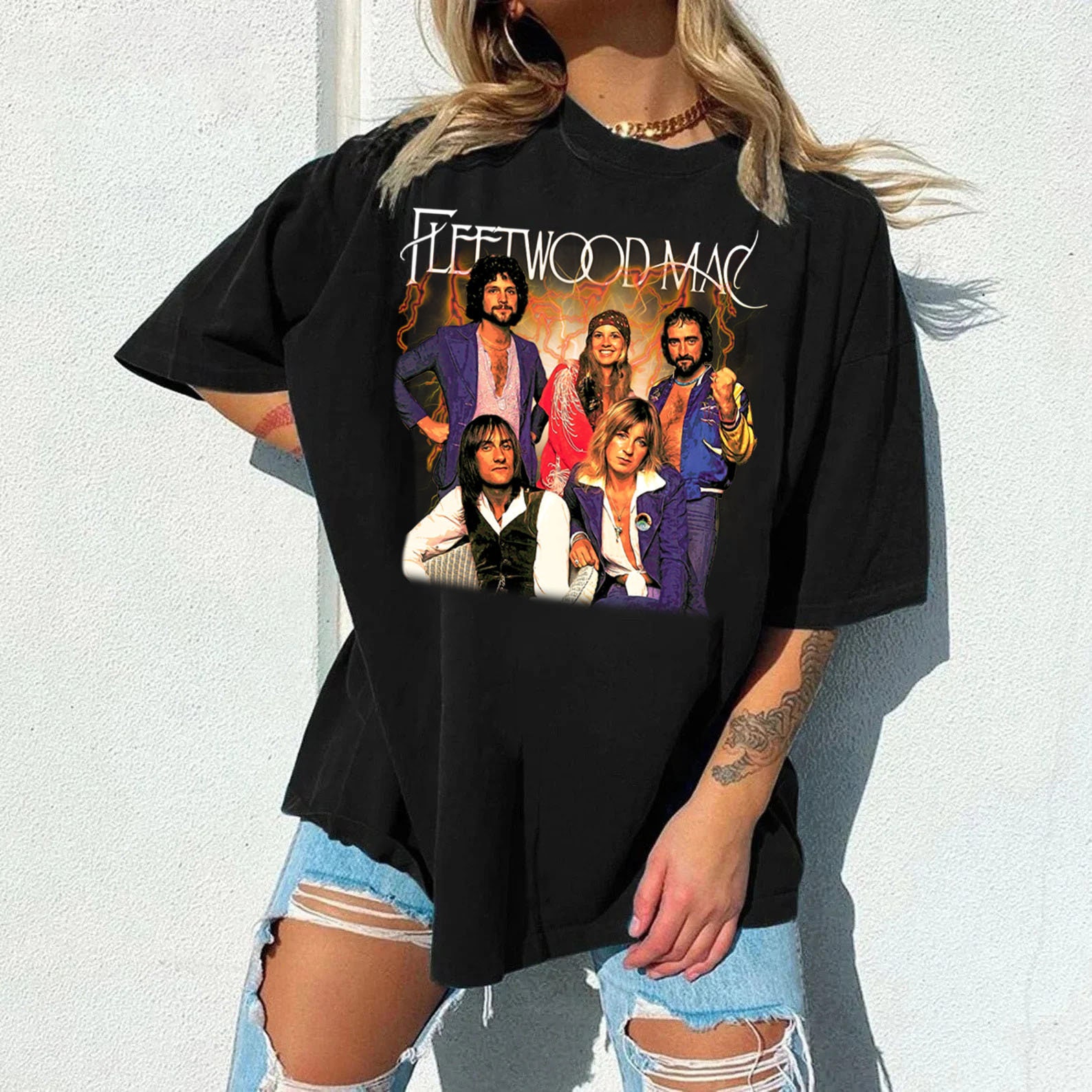 Discover Fleetwood Mac | Rock Band | Rumours Album Cover | Stevie Nicks T-Shirt