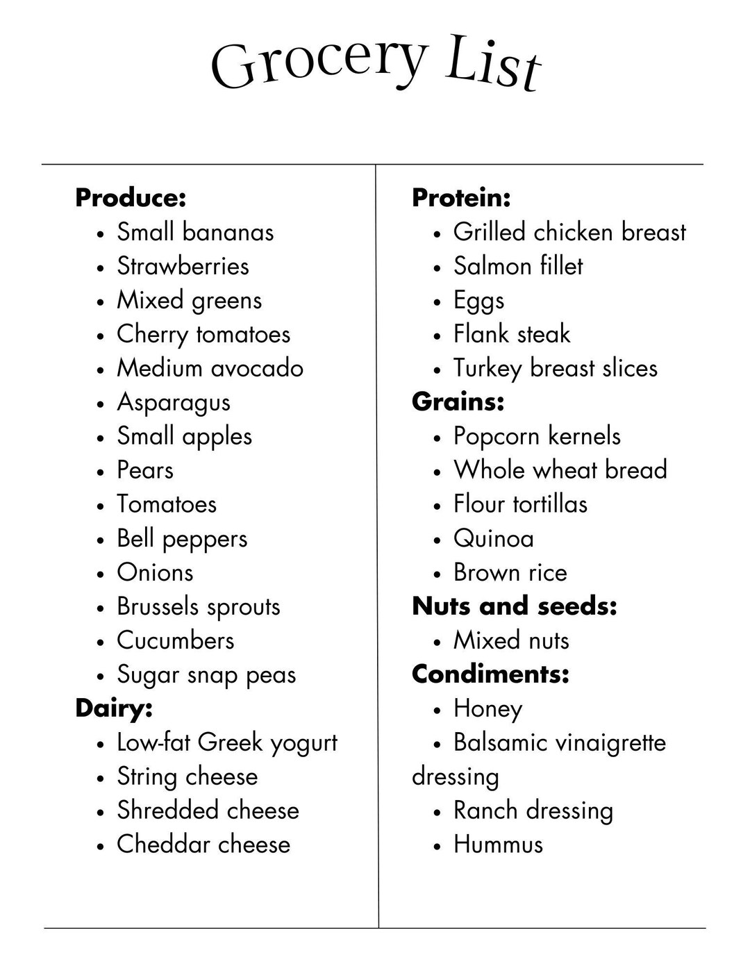 2 Day Weight Loss 11001200 Calories per Day Meal Plan Etsy
