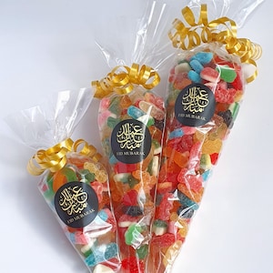 Eid Mubarak Sweet Cones | Ramadan Mubarak Sweets | Halal Sweet Cones | Eid Gift | Eid Sweets | Gifts for Ramadan | Eid Party Favours