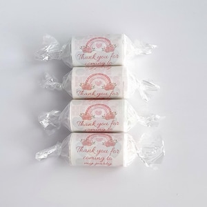 Love Heart Sweets | Personalised sticker | Pink Theme | Wedding | Baby Shower | Birthday Party Favours | Swizzels Love Hearts | Vegan Sweets