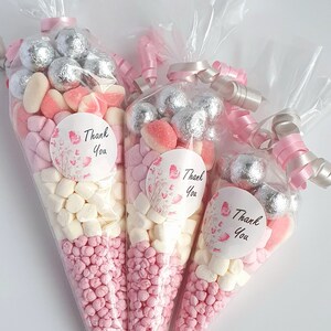 Filled Personalised Halal HMC Sweet Cones With Stickers – Party Favor Treats For All Occasions