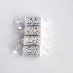 Love Heart Sweets | Personalised sticker | Green Theme | Wedding | Baby Shower | Birthday Party Favours | Swizzels Love Hearts| Vegan Sweets