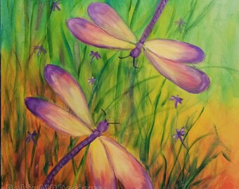 Dragonflies - Colorful Art To Print For A Pop Of Color