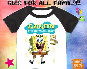 Spongebob Birthday Shirt - Etsy Australia