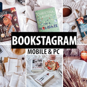 25 BOOKSTAGRAM Lightroom Mobile Presets | Bookstagram Props | Bright Presets | Light academia aesthetic| Instagram Filters |Filters Natural