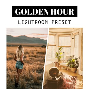 15 Golden Hour Lightroom Presets | Film Lightroom Presets | Vintage camera Presets | Mobile & Desktop Presets | Instagram Filters