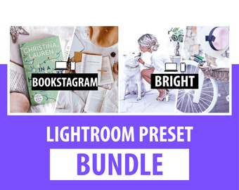 46 BUNDLE BOOKSTAGRAM PRESET | Bookstagram Lightroom Mobile Presets | Bright Presets | Bookstagram Props | Light And Airy Presets |