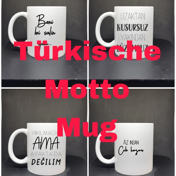 Türkische Motto Mug | Motto Mug | lustige Tassen | türkisch sprachige Tasse | türkische Tasse|Tasse mit Spruch | Geschenkidee | personalisit