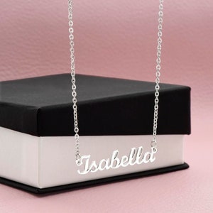 Collar de nombre personalizado personalizado, Collar de nombre delicado, Collar de nombre de escritura, Collar de nombre de letra, Collar de alma gemela, Collar de mamá BFF