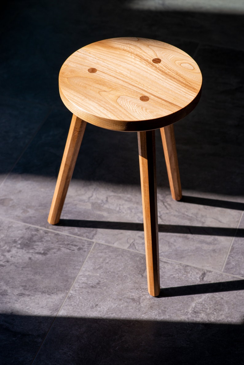 Handmade Three Legged Wood Stool & Side Table Etsy