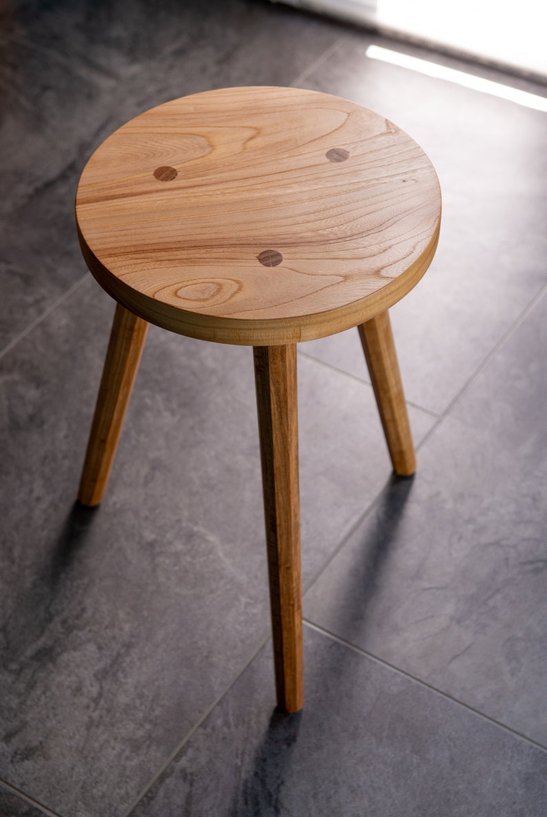 Handmade Three Legged Wood Stool & Side Table Etsy
