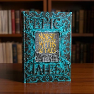 Norse Myths & Tales, Epic Tales, Gothic Fantasy, Nordic Mythology, Scandinavian Gods, Heroes, Collectable Deluxe Book, Decorative Ancient