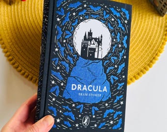Bram Stoker&#39;s Dracula, Blue Black Clothbound Hardback, Special Deluxe Edition, Gothic Horror Book, Collectable Dracula, Halloween Decor Book