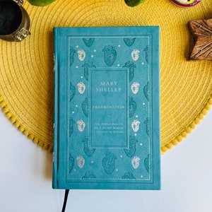 Frankenstein by Mary Shelley, Rare Sold Out Edition, Horror Classic Book, Penguin Classics, Deluxe Ribbon, Blue Book, Gothic Friend Gift