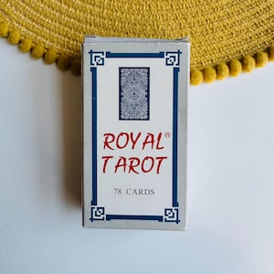 Vintage Royal Tarot Cards, 1990s, Divination, Fortune Telling, Card Reading, Witchy Gift, Witchcraft Tool, Occult Reading, Wicca Collectable