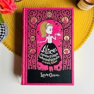 Alice&#39;s Adventures in Wonderland and Other Stories, Barnes & Noble Leatherbound Classic Collection, Lewis Carroll, Pink Decor Hardback Book