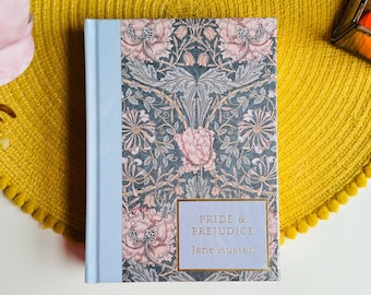 Pride and Prejudice, Jane Austen, Wordsworth Heritage Collection, William Morris, William Kilburn, Floral Vintage Cover, Bookish Gift