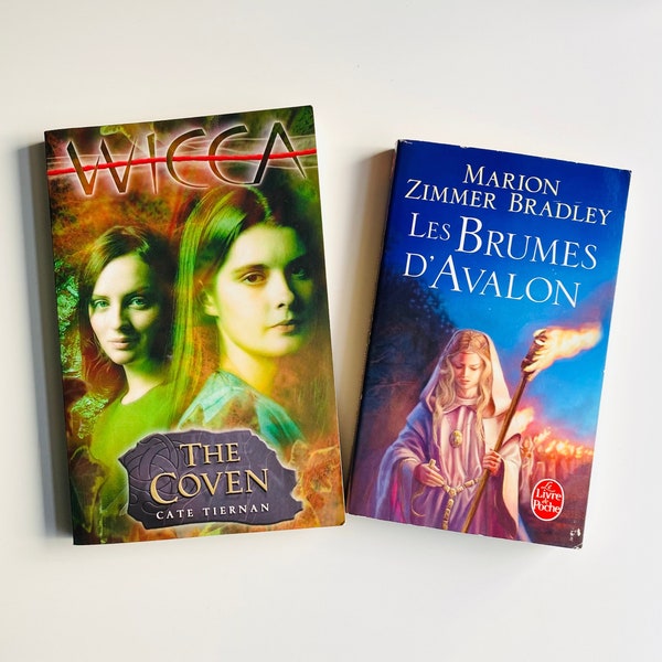 Wicca The Coven, The Mists of Avalon (in French) Books, 90s Vintage Retro Fantasy Pagan Witch Witchcraft Book Christmas Gift Stocking Filler