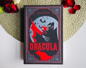Bram Stoker&#39;s Dracula, Special Deluxe Edition, Flexi-Bound Faux Leather Cover, Black Red Gothic Horror Book, Collectible Book Gift Halloween