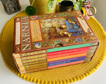 The Complete Set of Chronicles Of Narnia Books, C. S. Lewis, 7 Volumes Vintage Narnia Box Set, Decoration Book, Gift Set, Home Library