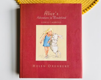 Alice's Adventures In Wonderland  by Lewis Carroll Illustrated by Helen Oxenbury, Rare Alice in Wonderland Book, Vintage Red Young Adults