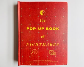 The Pop-Up Book of Nightmares, Vintage Dreams Scary Book, Gary Greenberg, Surreal, Freud, Carl Jung, Rare Collectable 3D PopUp Book, Booktok