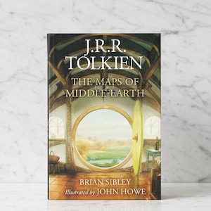 The Maps of Middle-earth: From Númenor and Beleriand to Wilderland and Middle-earth, J.R.R. Tolkien's Maps, Hobbit, LOTR Book Collector Gift image 1