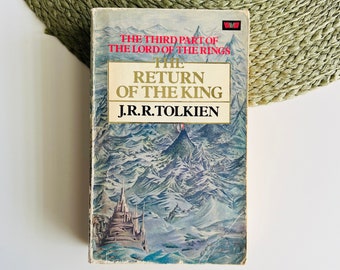 Vintage The Lord of the Rings, The Return of the King Book, J R R Tolkien, Fourth Edition, Tolkien Collectable Book, LOTR Nostalgia