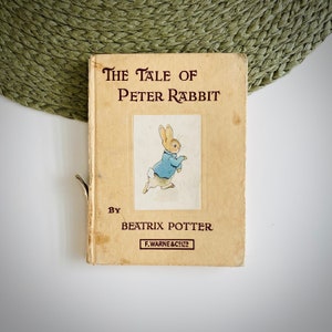Beatrix Potter, Mini Antique Book, The Tale Of Peter Rabbit, First Edition, Antiquarian Vintage Book, Collectable 1970s Children&#39;s Book