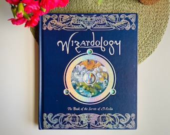 Wizardology, The Book of the Secrets of Merlin, Master Merlin, Pop Up Book, Pagan Wizard Druid Witch Myth Magic Magical Fantasy Display Blue