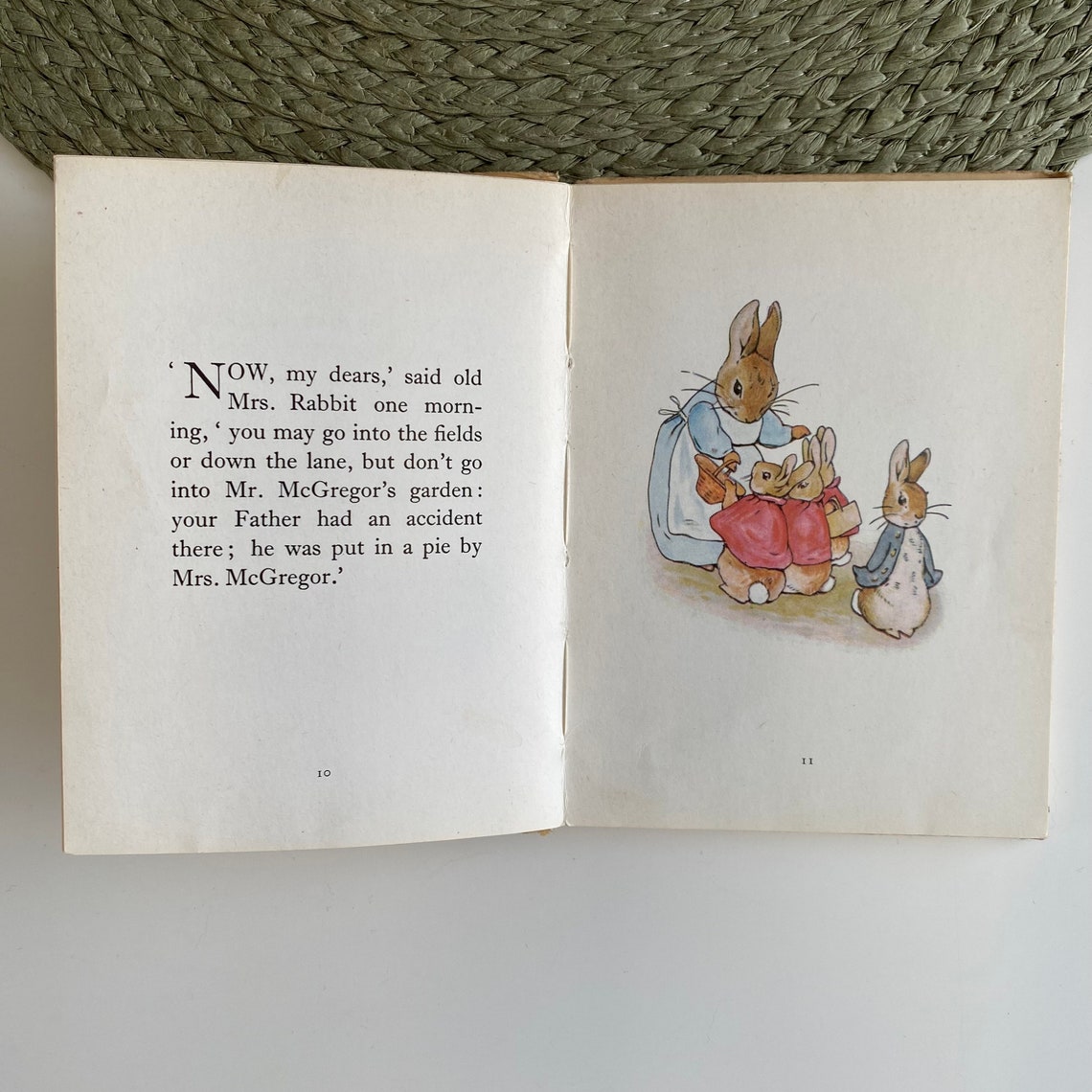Beatrix Potter, Mini Antique Book, the Tale of Peter Rabbit, First ...