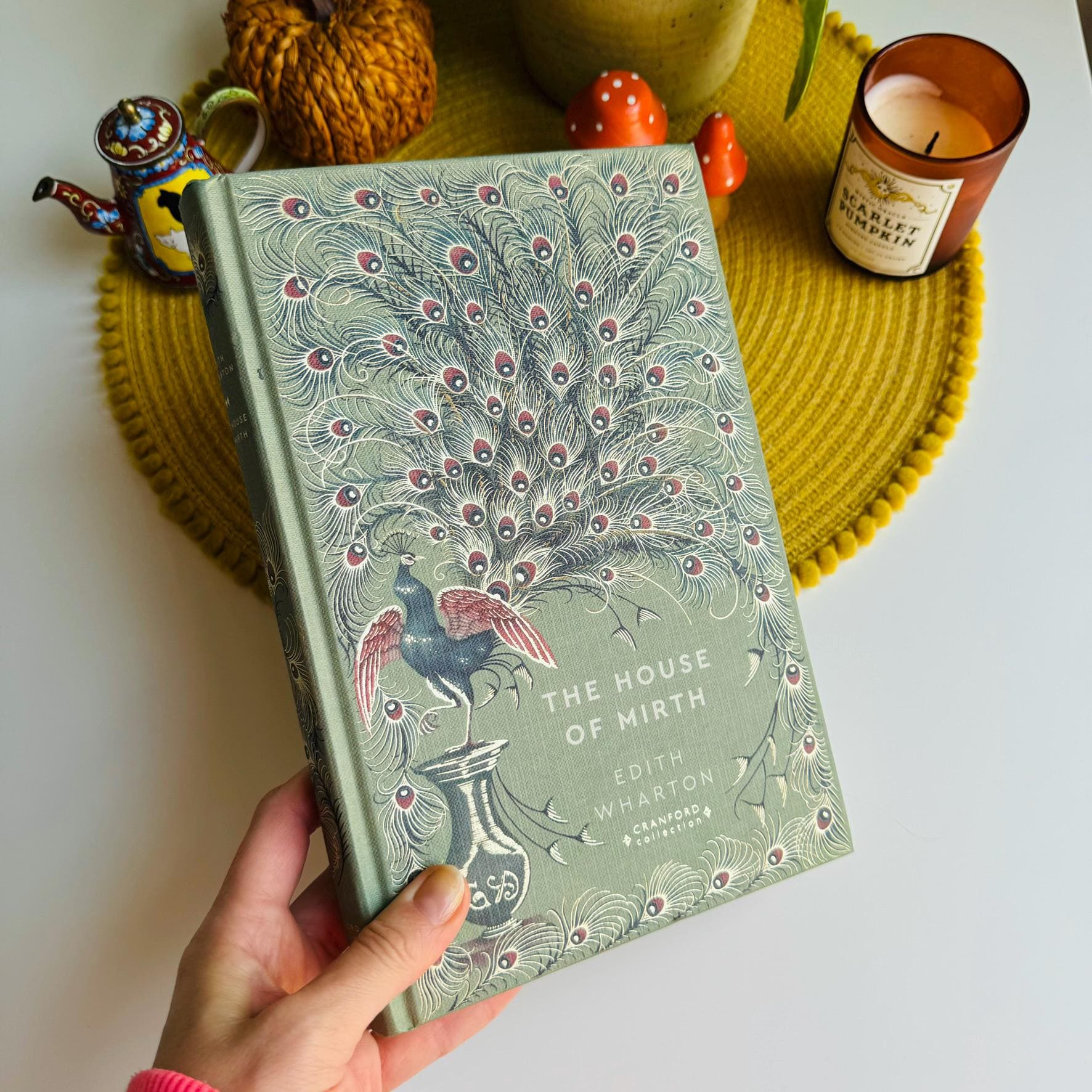 The House Of Mirth by Edith Wharton, Novels Collection, RBA Timeless Classics, New Book Bookish, New York Lover Gift, Elegant Green Decor