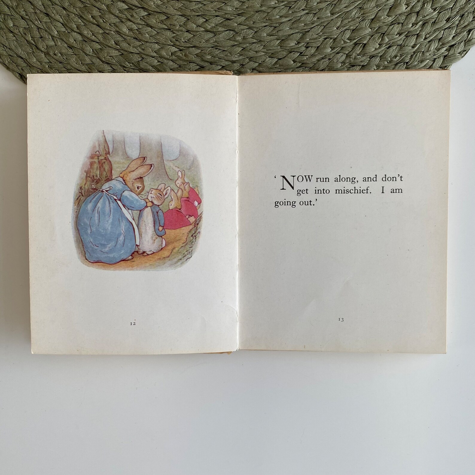 Beatrix Potter, Mini Antique Book, the Tale of Peter Rabbit, First ...
