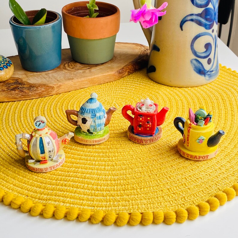 Tetley Tea Vintage Miniature Teapots Resin Ornament Figure Etsy UK