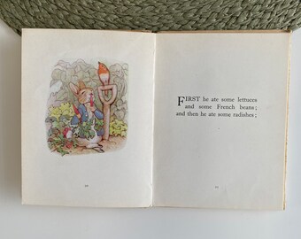 Beatrix Potter, Mini Antique Book, the Tale of Peter Rabbit