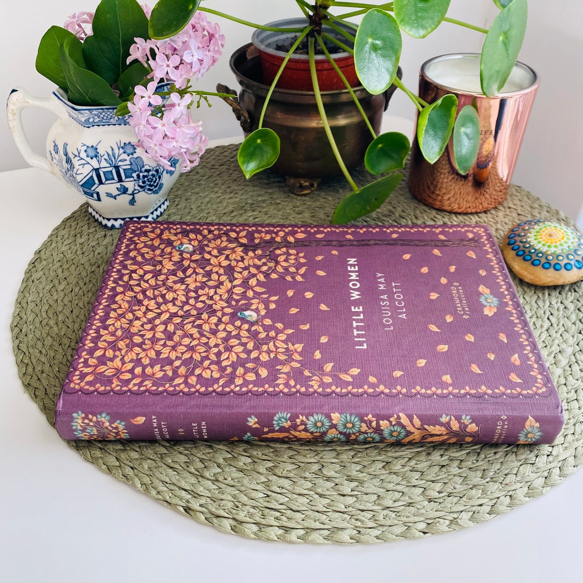 The Cranford Collection, Little Women Book by Louisa May Alcott, Floral Cover, Display