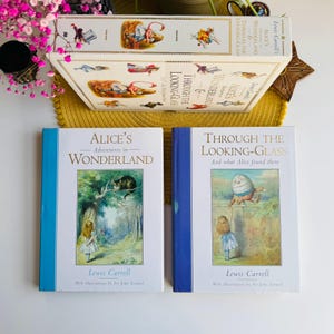 Alice in Wonderland, Through the Looking Glass, Lewis Carroll, Illustrated Sir John Tenniel, Boxed Set, Hardback Books, First Edition, 1995