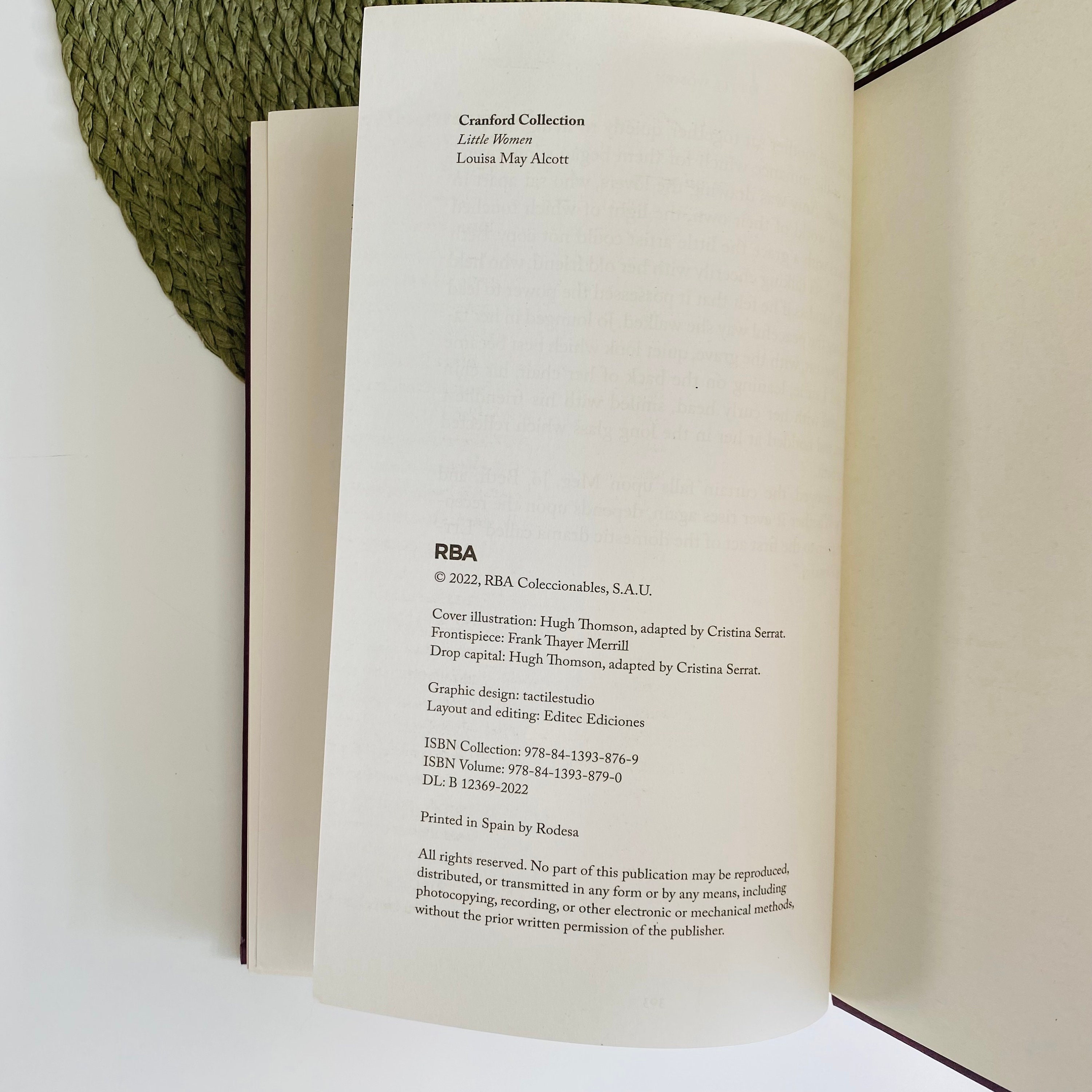 The Cranford Collection, Little Women Book by Louisa May Alcott, Floral Cover, Display