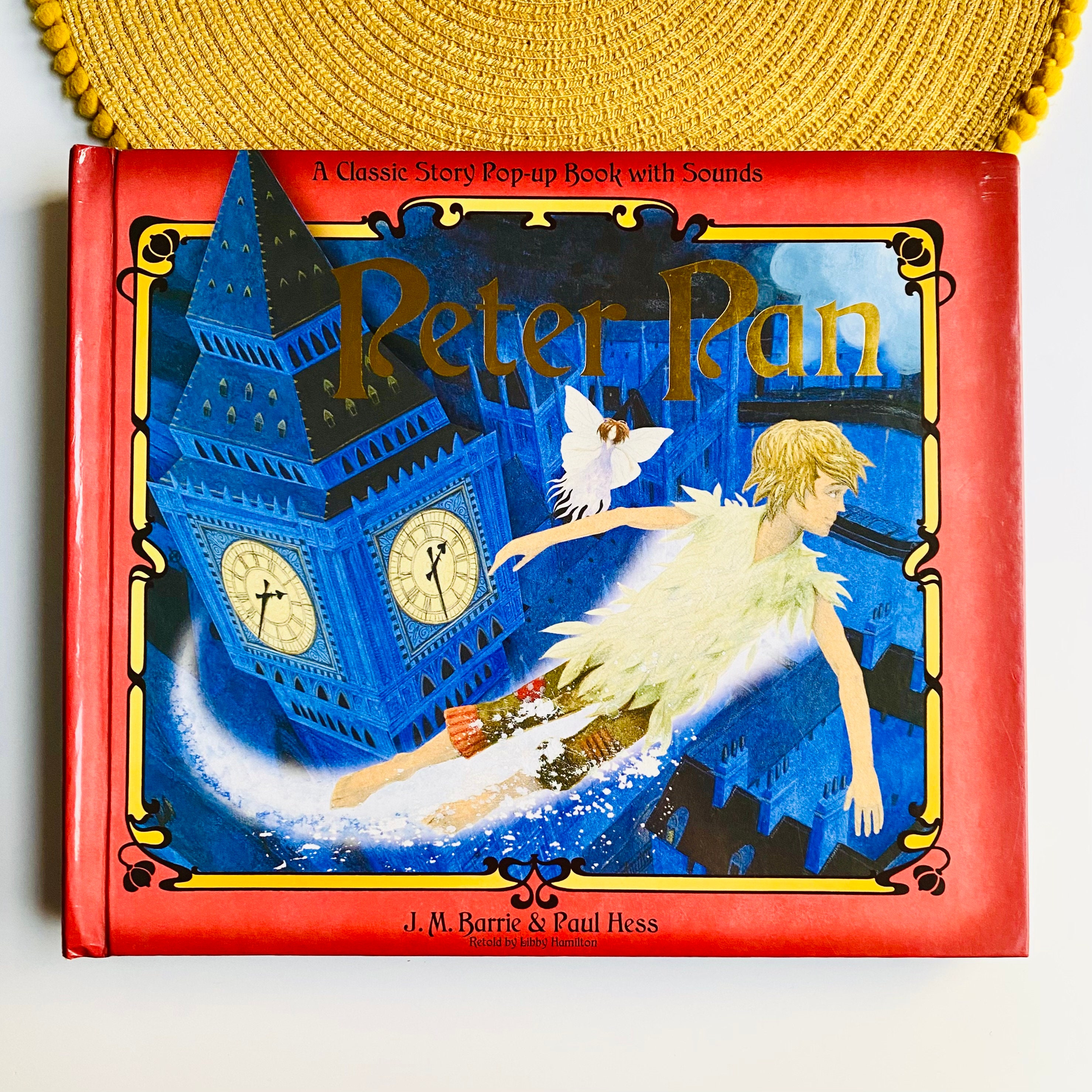 Peter Pan Vintage Pop up Book, Tinkerbell Neverland Peter