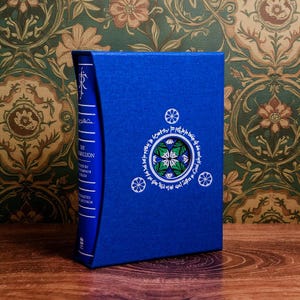The Silmarillion, J R R Tolkien, Christopher Tolkien, Illustrated Slipcased, Deluxe Special Edition, Blue Black Hardback Book, HarperCollins