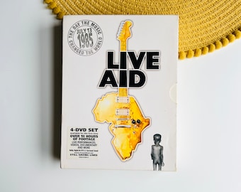 Live Aid 1985 DVD Box Set, Gig Concert DVD, Wembley Stadium Queen Band Freddie Mercury Madonna Paul McCartney David Bowie U2 Elton John