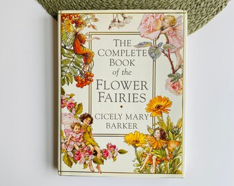 The Complete Book of the Flower Fairies Book, Cicely Mary Barker, Deluxe Edition, Vintage Fairy Decorative Book, Poetry Mom Best Friend Gift