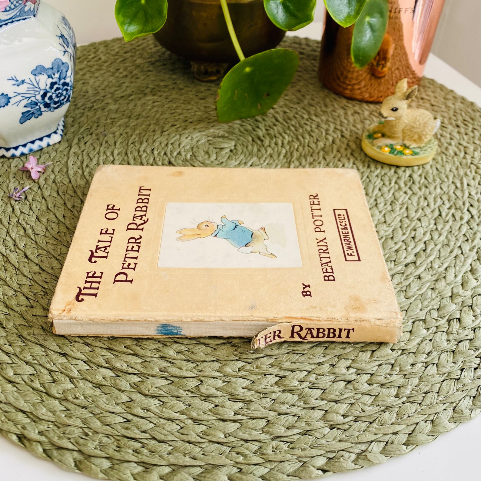 Beatrix Potter, Mini Antique Book, the Tale of Peter Rabbit, First ...