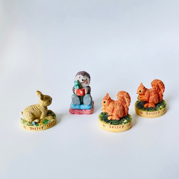 Tetley Tea Vintage Figures Miniature Animals Rabbit Bunny Etsy