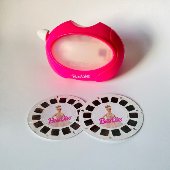 Vintage Barbie Pink View Master 3D Viewer, Barbie Fan Collector Lover Kids  Viewmaster Disks Children Toy 90s Easter Kids Children Gift 