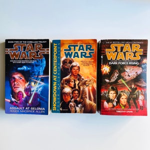 Star Wars Film Books from 1995, Corellian Trilogy Legends Vintage Science Fiction Sci-Fi Book, May 4th Gift, Star Wars Day Gift, Bf Gift
